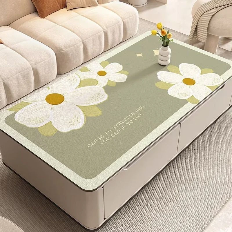 新疆包邮茶几垫桌垫防油防水皮革硅胶餐桌垫轻奢高级感客厅电视柜