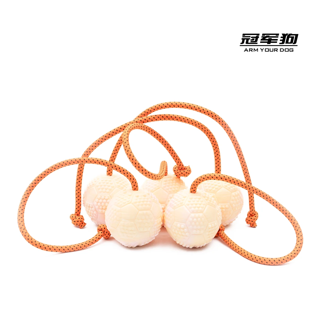 冠军狗TPR宠物训练绳球工作犬训练球狗狗玩具球