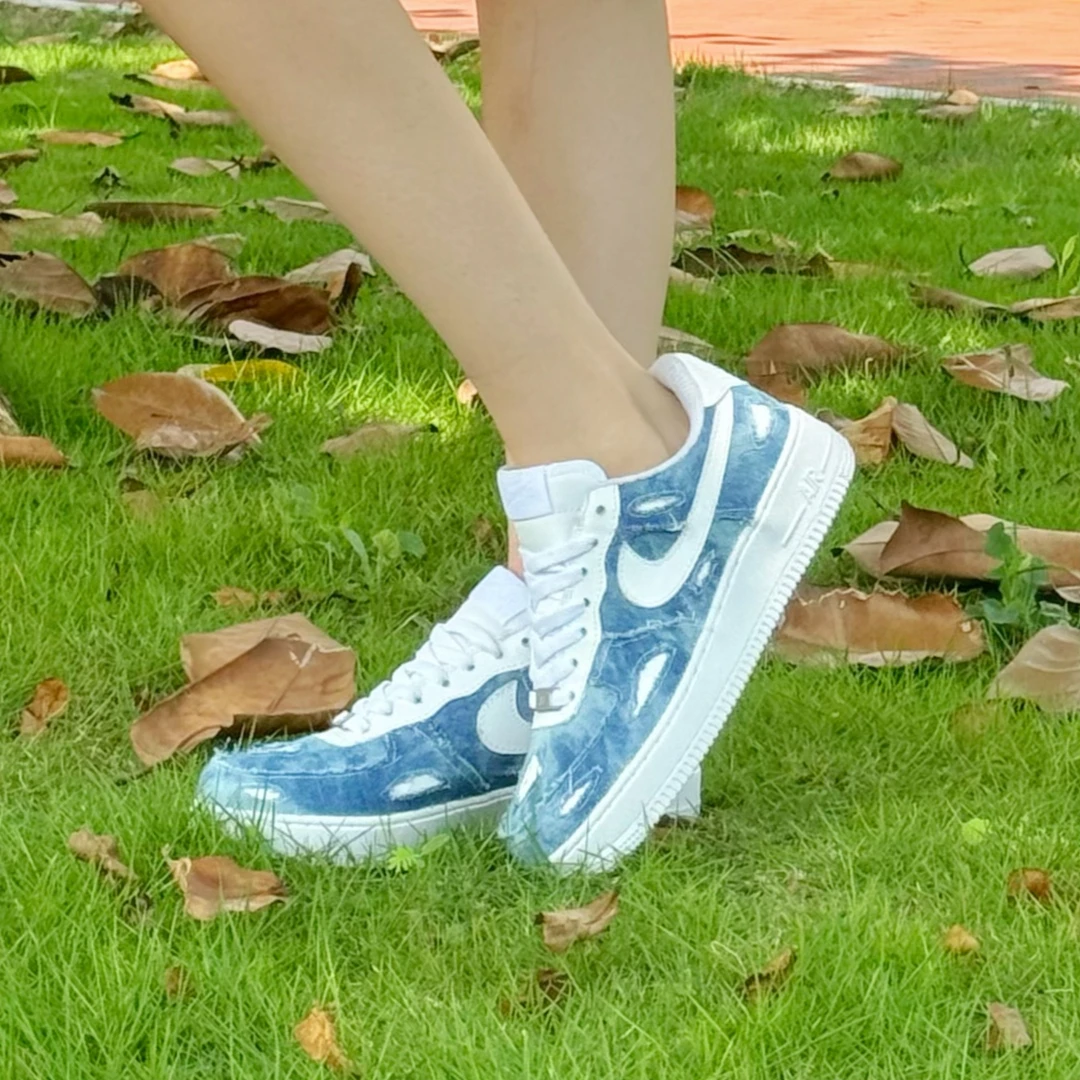 【Nike耐克】【空军系列 布袋】夏季时尚板鞋情侣款黑色【定制球鞋】
