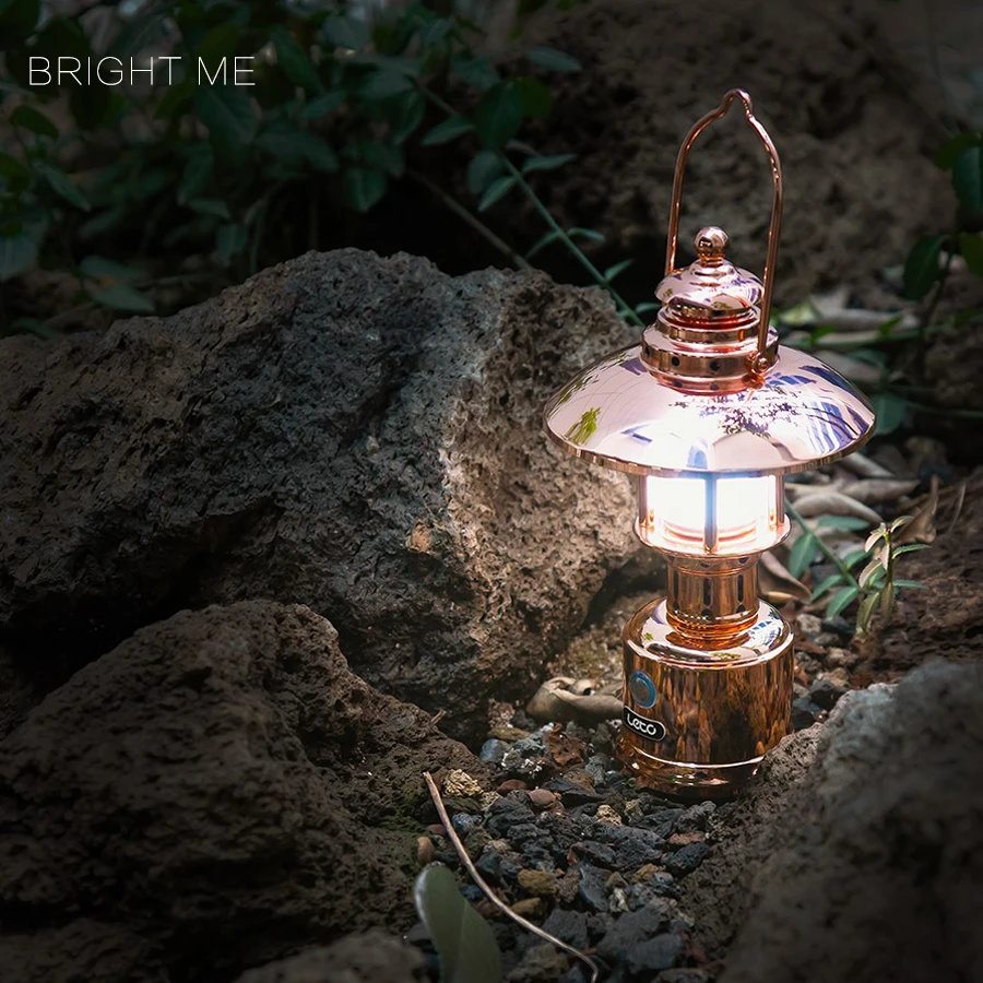 BRIGHTME/半米多光色五金镀铜复古矿工氛围灯水手灯多种灯色