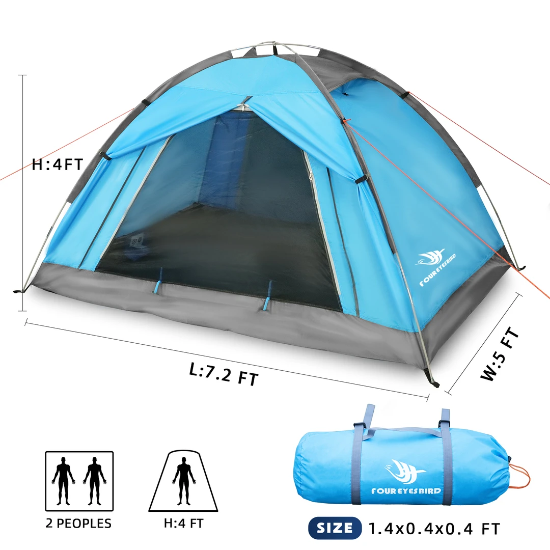 双人用品露营帐篷行军帐篷行军户外露营双人帐篷户外便携防雨