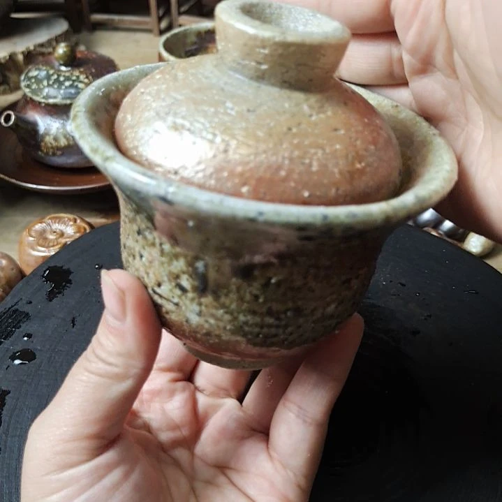 大**哥手工粗陶，柴烧茶器