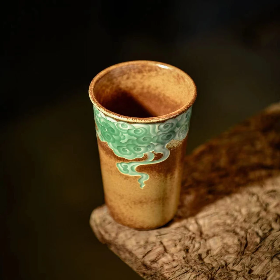 李斌 复古祥云纯手工可乐杯