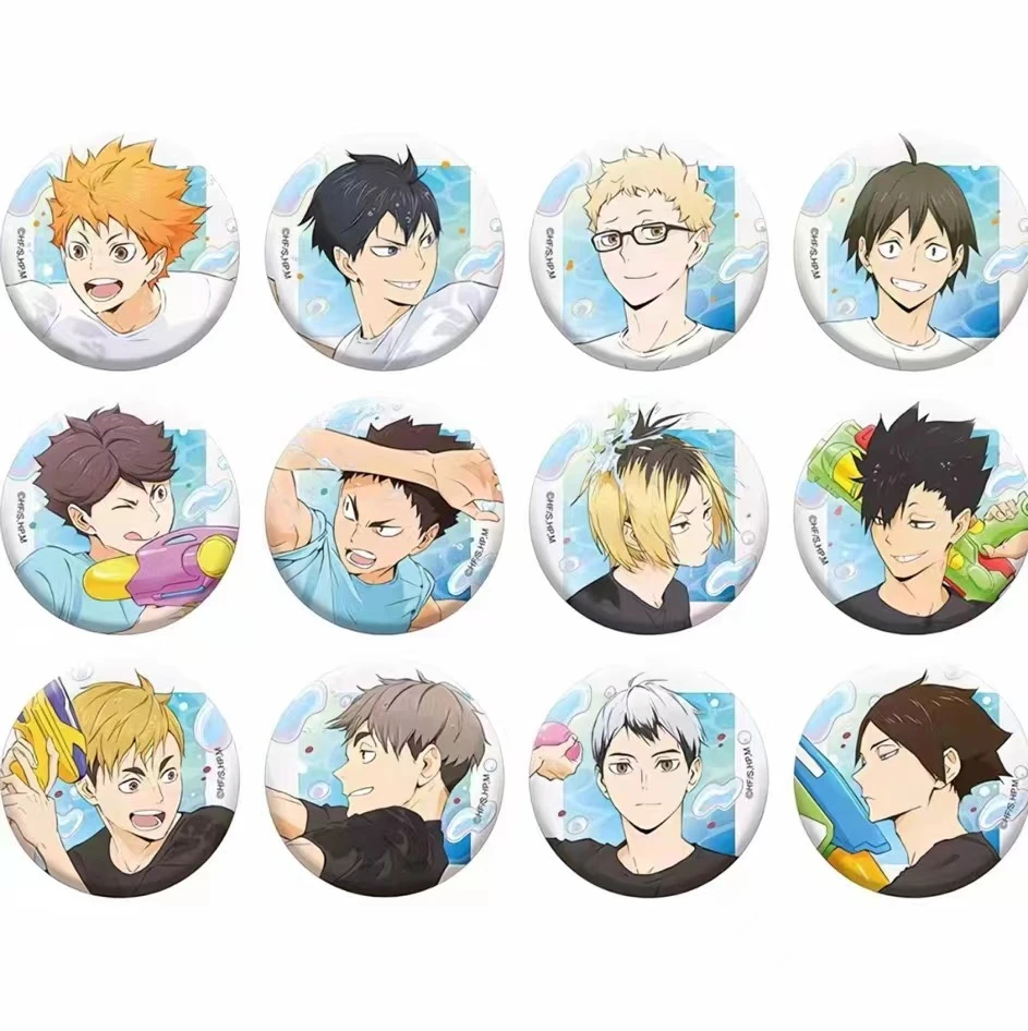 【oy】排球少年 玩水系列吧唧徽章 日谷现货动漫周边（默认代拆）