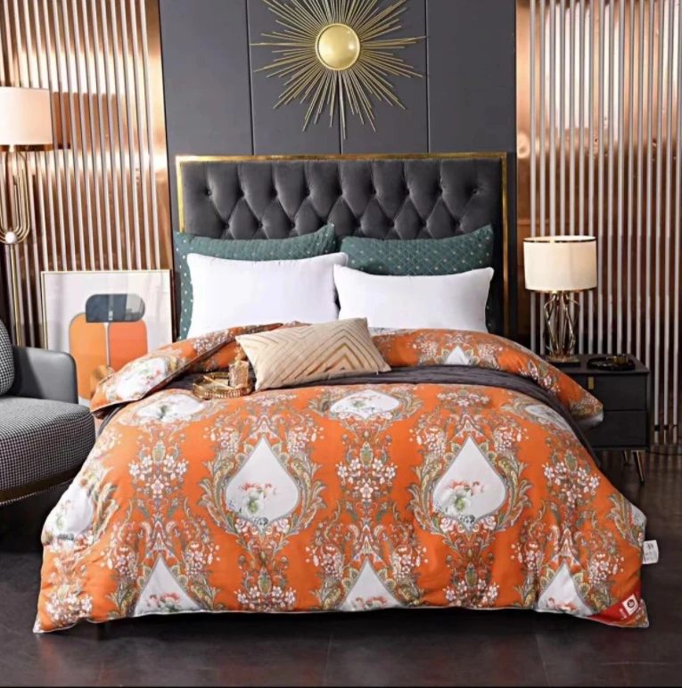 【新疆包邮】古再丽推荐大豆被单人冬天被子加厚轻奢欧式冬被印花