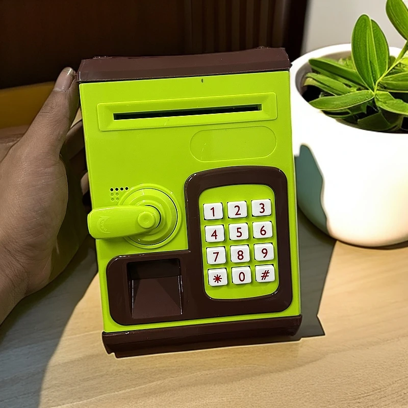 存钱罐玩具一个.两个颜色随机发.以直播间为准