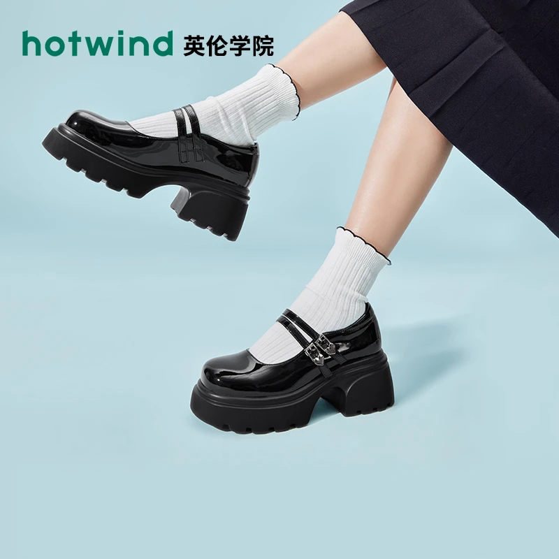 热风2024年春季新款女士时尚休闲鞋H28W4101