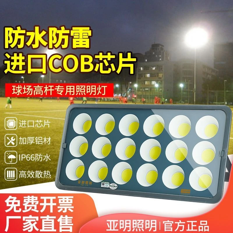 亚明照明工地照明灯led节能灯广场球场照明爆亮防水家用户外射灯