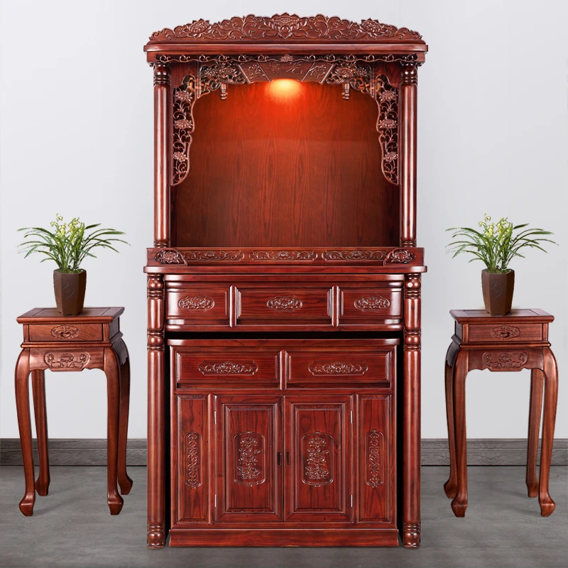 【促11】新中式实木供桌家用佛台供台香案神龛家里财神供柜一体柜