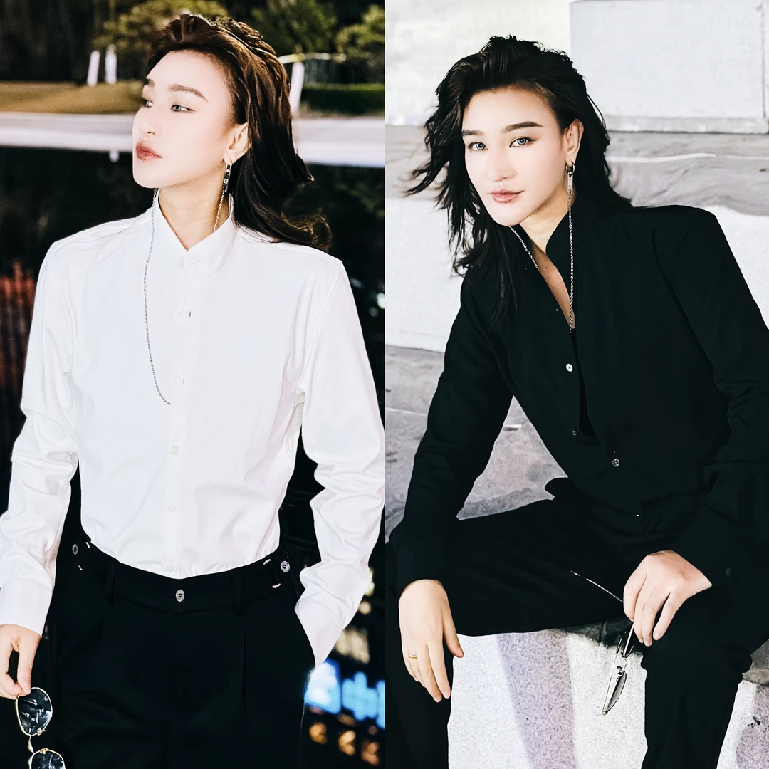 正正TUTU冬季磨绒保暖衬衫立领商务休闲衬衣男女款-PS-清