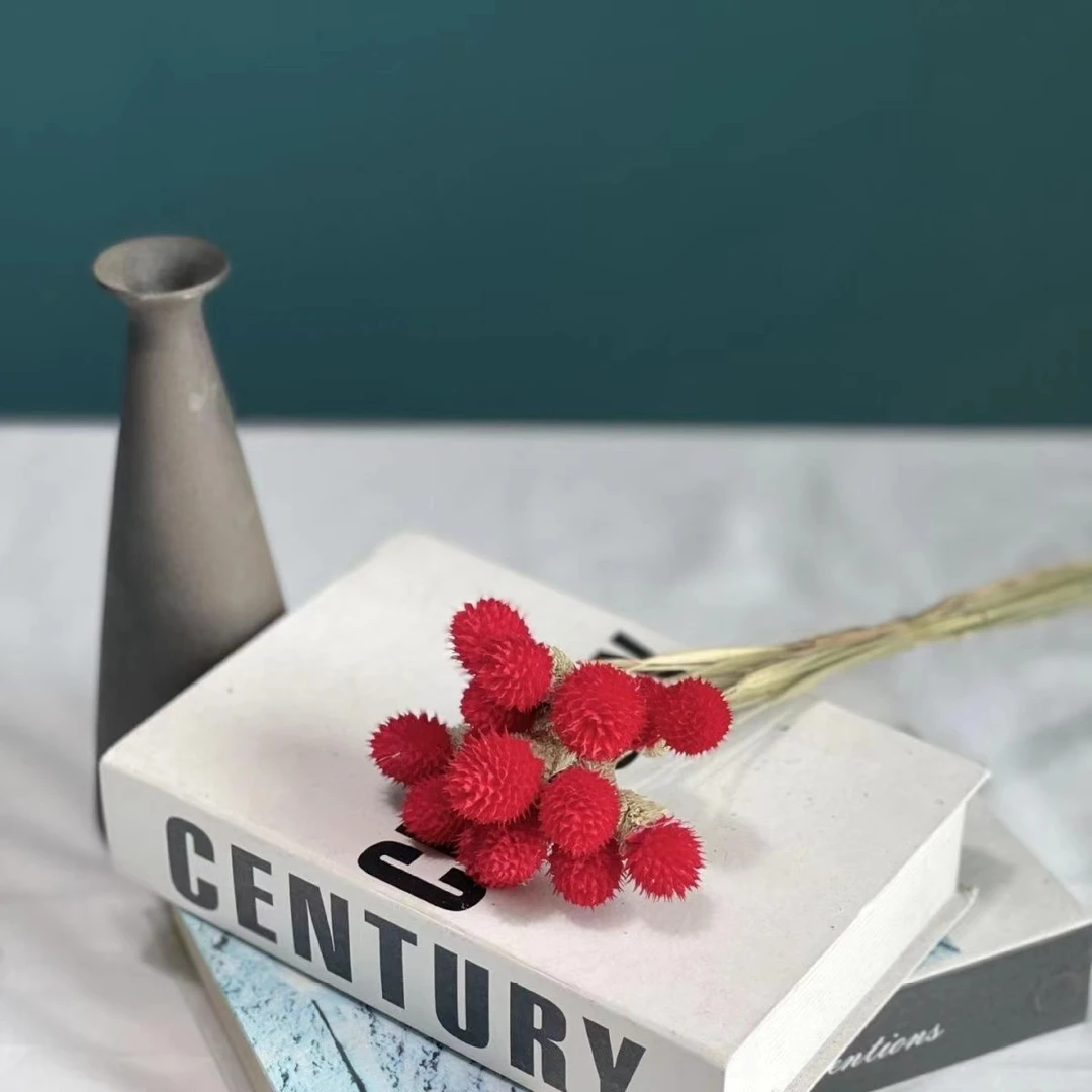 草莓果千日红新款干花花束天客厅装饰摆件仿真假花情人节生日礼物