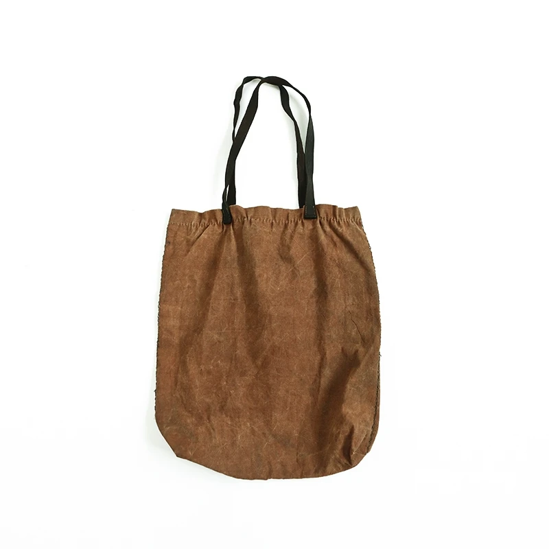 左岸迷香原创设计纯棉植物染纯色单肩包Z22SS0018