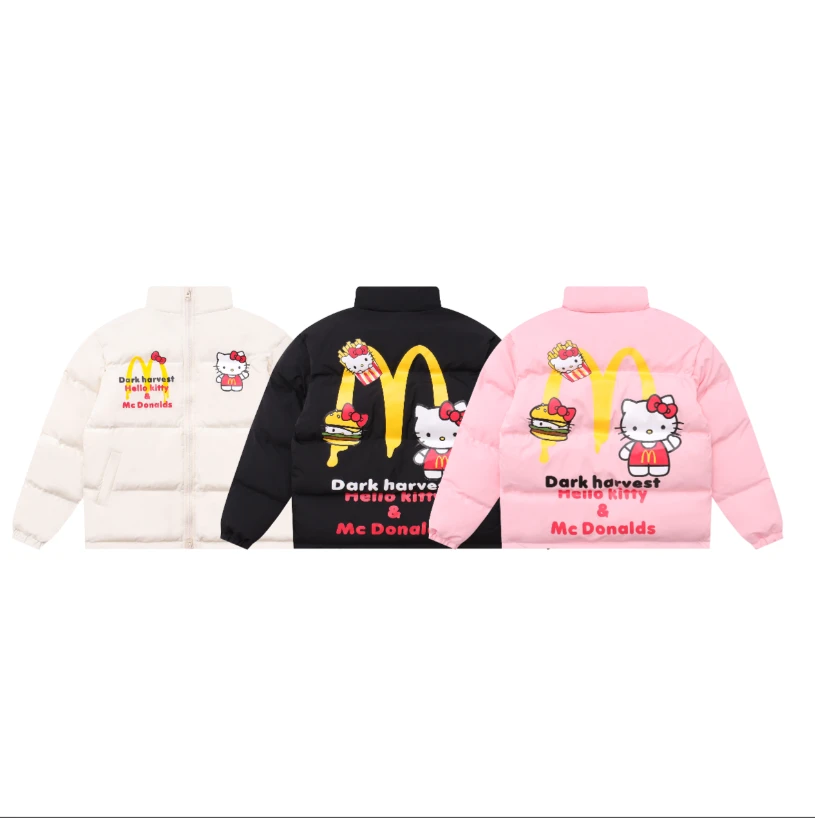 【A4star专属】ins网红爆款M记hello kitty 情侣款穿搭棉服-M6078