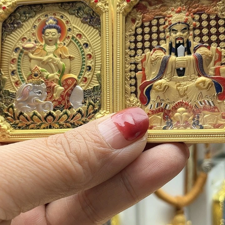 吊坠悠*双面羊绒唐卡艺术