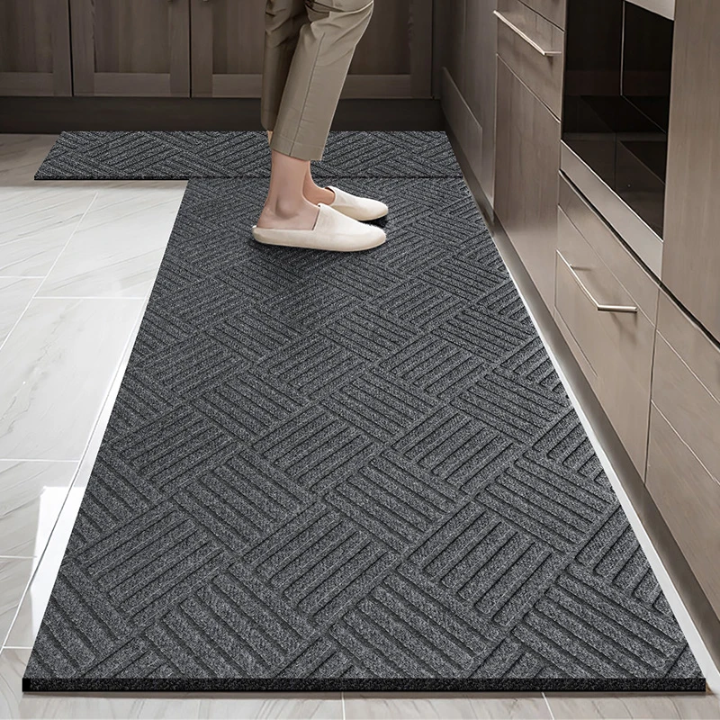 厨房地垫吸水防滑脚垫防油耐脏长条地毯可裁剪垫子走廊玄关除尘垫