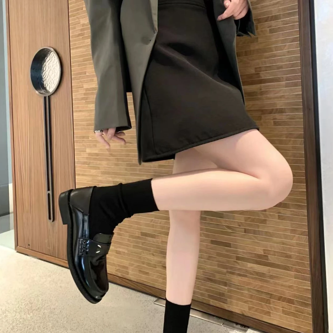【乐福鞋】LF01早秋新款休闲百搭厚底乐福鞋复古两穿乐福鞋