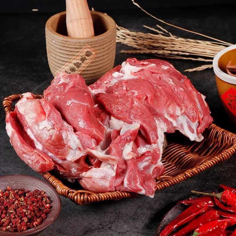 羊肉新鲜羊腿肉去骨乳盖羊后腿别骨肉4斤 烧烤火锅食材生羊肉冷冻