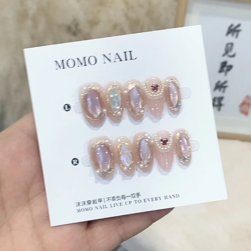 【路易斯】纯手工穿戴美甲（10片）~纯欲美甲