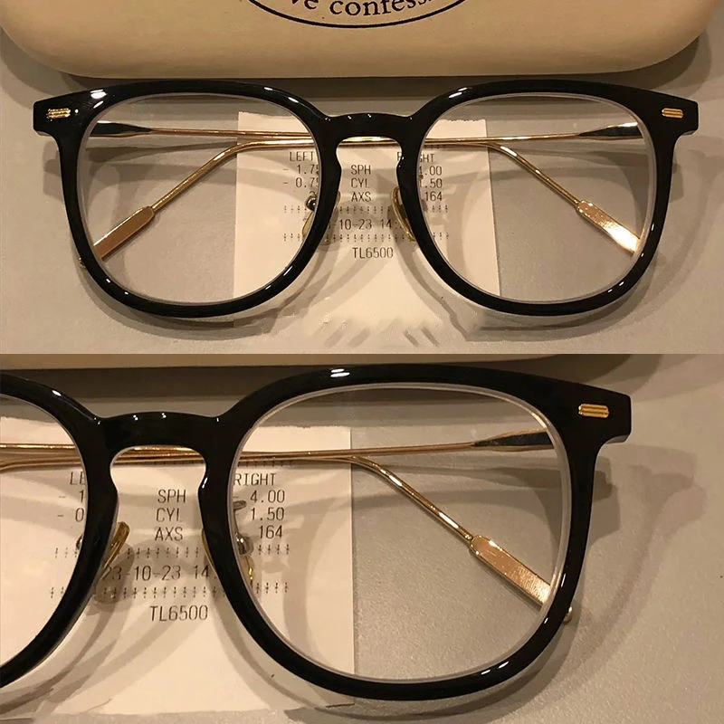 小红书同款眼镜女素颜显白复古有度数近视镜男学生火爆高颜值黑框