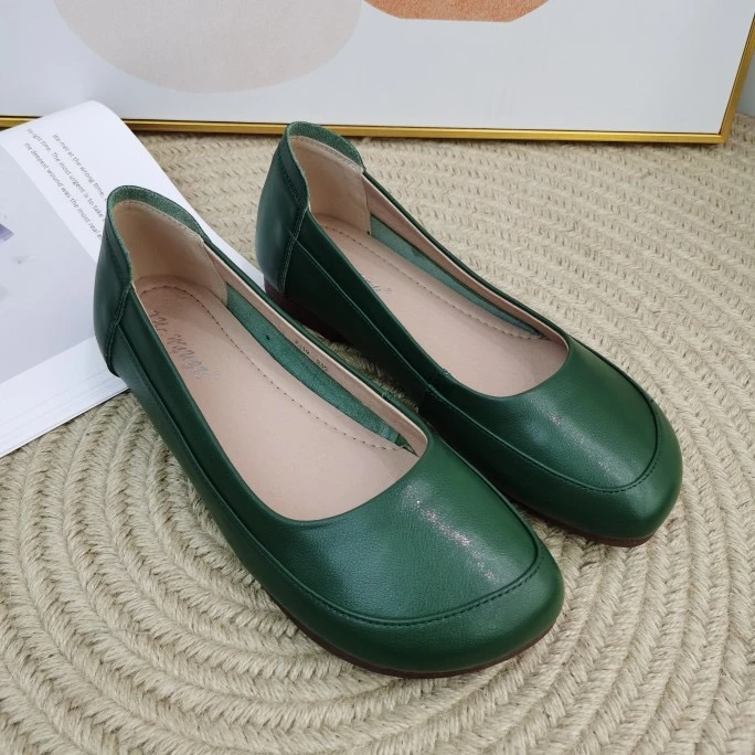 【2025新款】纯皮减龄时尚小单鞋跟鞋妈妈鞋软底软面上脚轻弹软