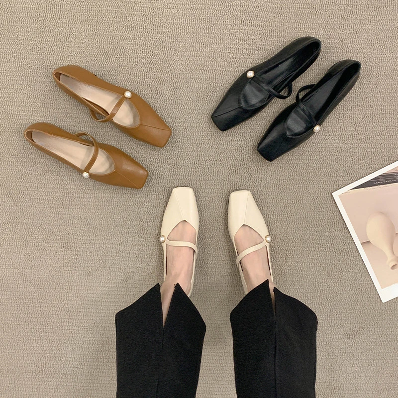 平底单鞋子女新款百搭设计感2024春秋夏季玛丽珍女鞋温柔风晚晚鞋