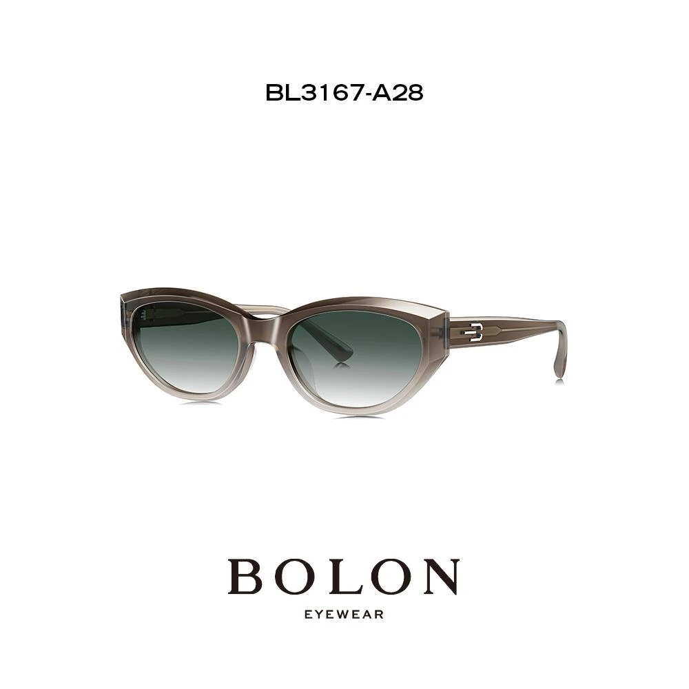 BOLON暴龙眼镜24新品偏光太阳镜男女猫眼框个性遮阳墨镜BL3167