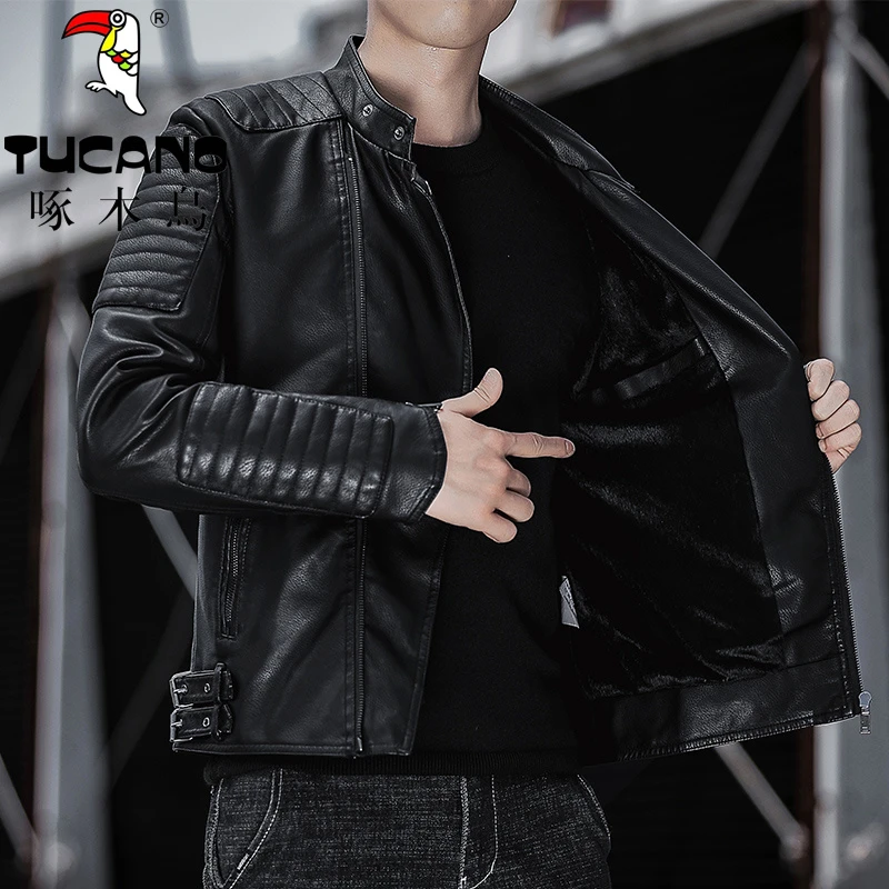 TUCANO/啄木鳥正品2023男士皮衣春秋外套夹克海宁专柜高端大牌男