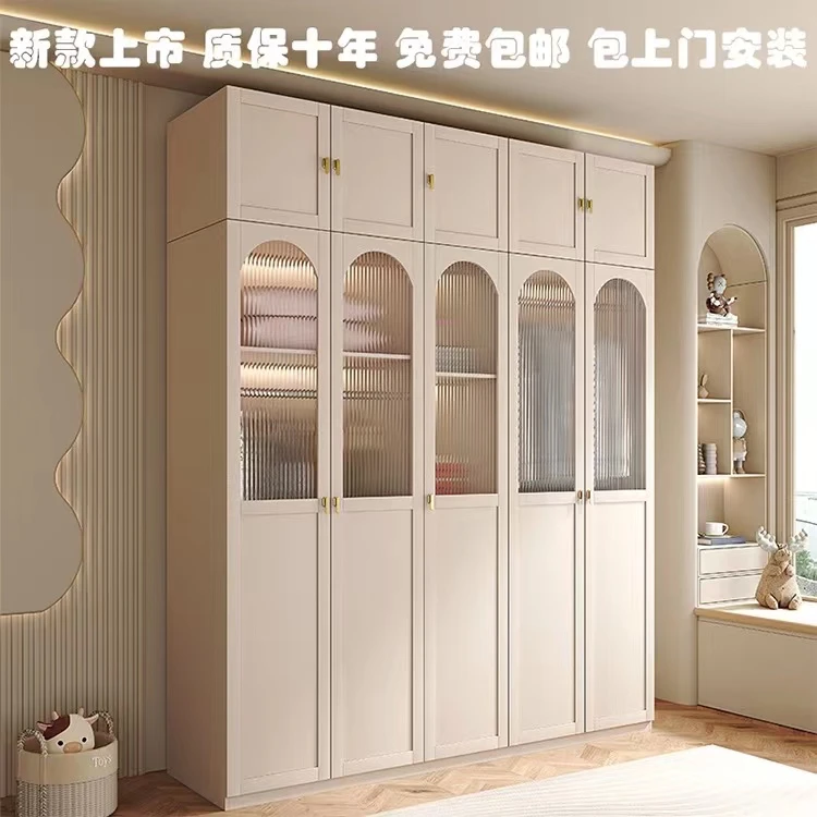 客风莱法式轻奢实木衣柜家用卧室经济型简约现代组装温暖居家