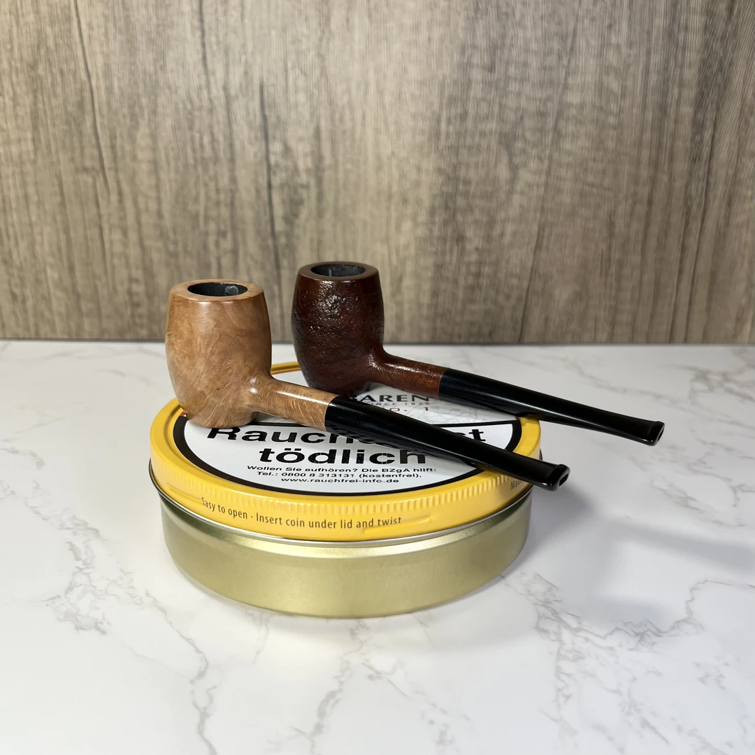 【新手推荐】啤酒桶斗型手工石楠木烟斗3mm烟道硫化橡胶斗嘴