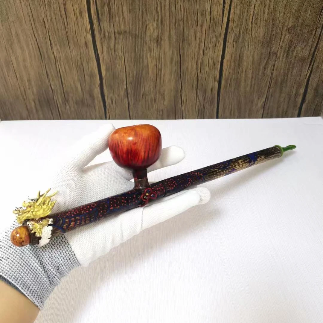 【龍头-龍斗】手工精品烟斗西班牙进口老料石楠木烟斗长腿龙头烟斗