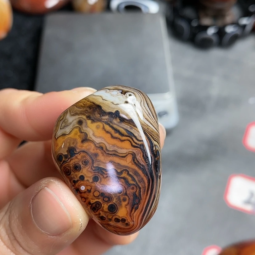 【闪购商品】玛瑙珠宝奇石未镶嵌S****?打孔不退不换