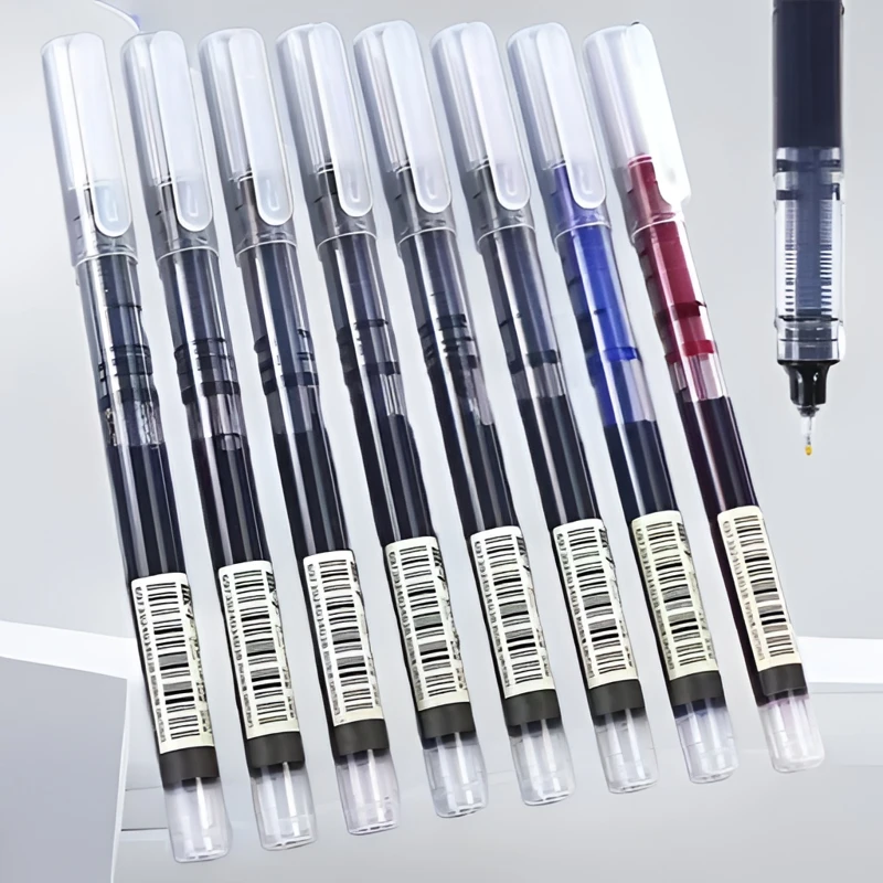直液式走珠笔速干0.5mm黑色中性笔黑笔办公用品速干水笔学生文具