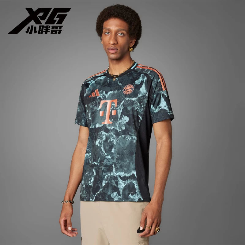 小胖哥阿迪达斯24-25拜仁球迷版客场球衣训练短袖足球服IZ3130