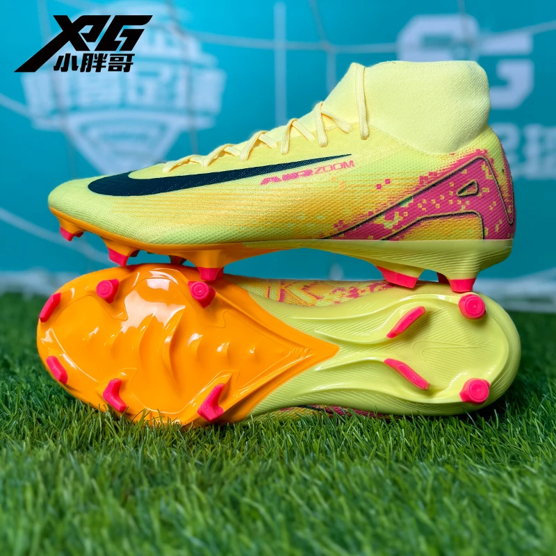 小胖哥耐克姆巴佩刺客16中端FG/MG混钉人草高帮足球鞋FQ8293-800