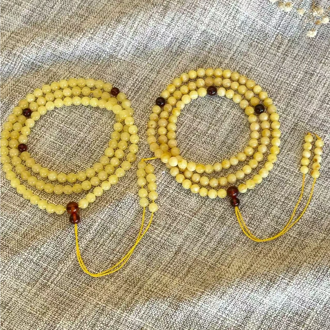 【小宝珠宝】15 T5261-蜜蜡多圈手串-多样性发一件-5mm