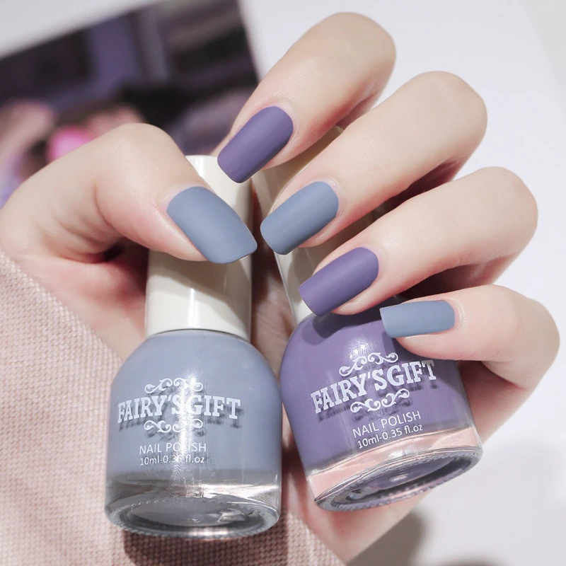 磨砂指甲油春夏新色免烤甲油快干指甲油不可剥雾面学生指甲油新款