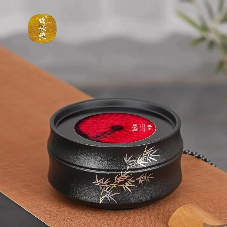 莺歌烧电陶炉家用竹节茶炉静音防干烧关机铁壶银壶专用烧水煮茶