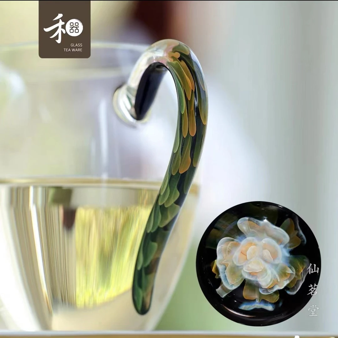 台湾禾器公道杯玻璃茶海怡然凤尾高端公杯耐高温轻奢匀杯高档茶具