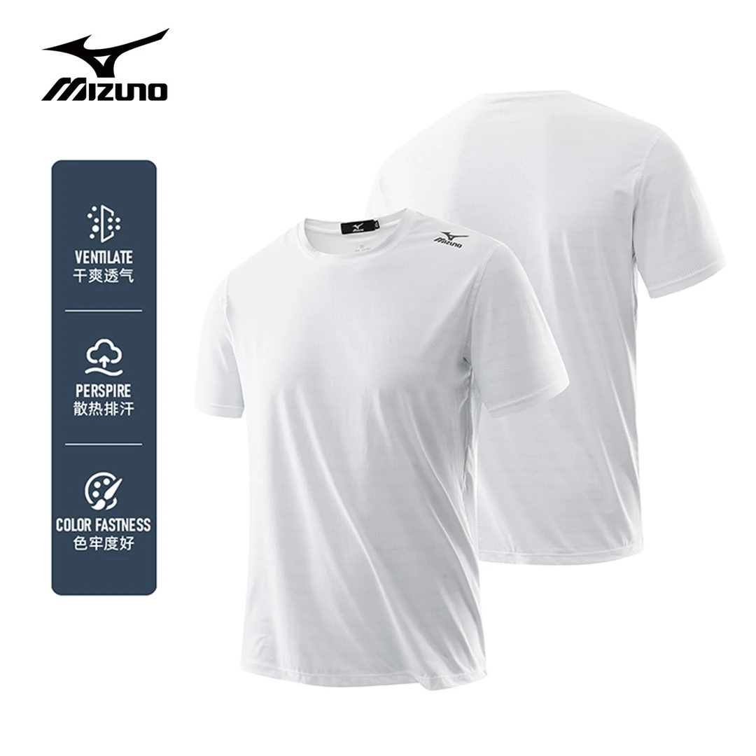 Mizuno/美津浓户外休闲百搭舒适春夏款圆领速干透气T恤A2CA2A72