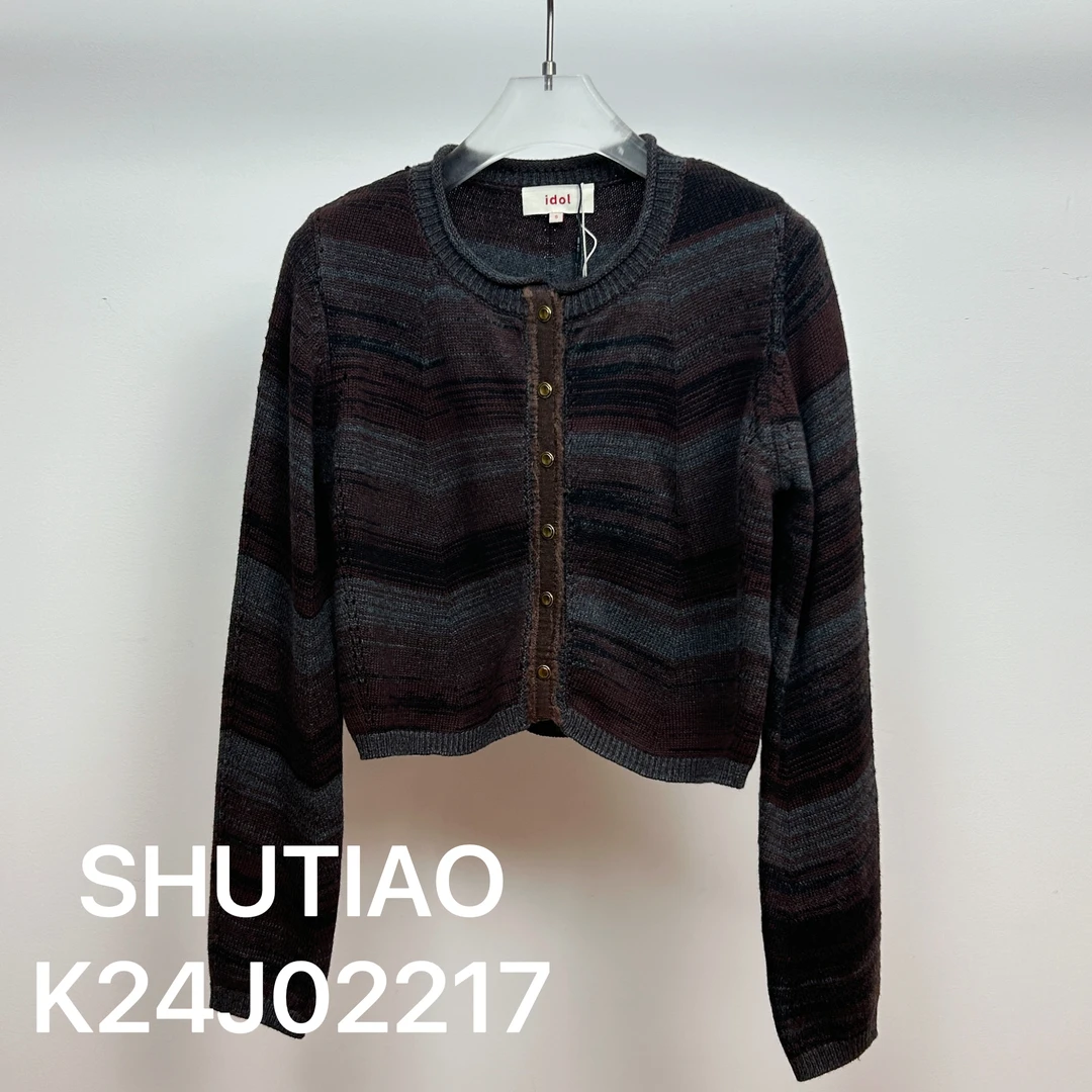 【SHUTIAO】2024秋冬：新款小众设计款开衫K24J02217