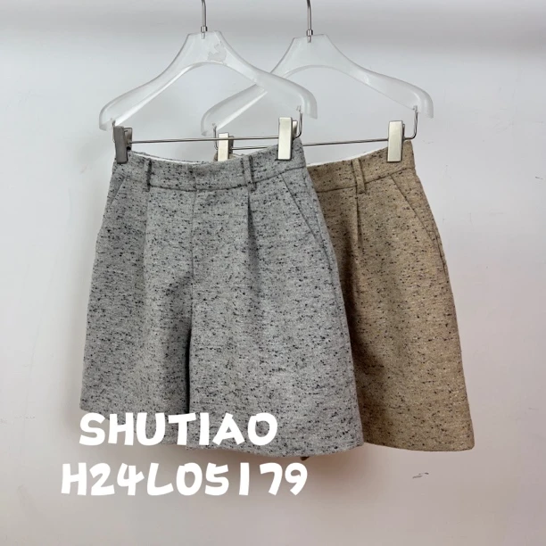 【SHUTIAO】2024秋冬：新款小众设计款短裤H24L05179