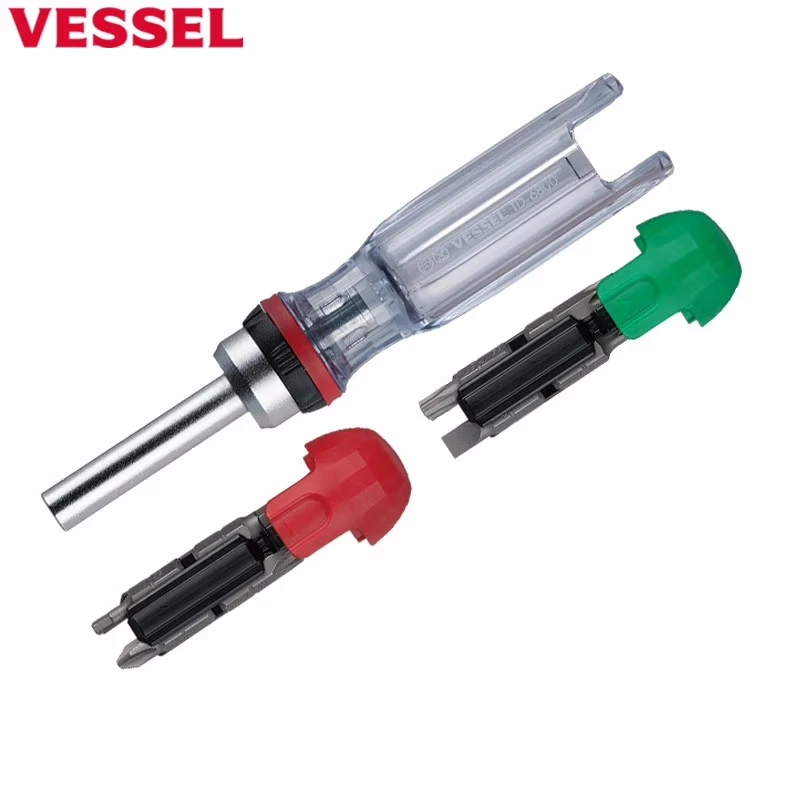 VESSEL日本威威螺丝刀套装十字一字六角梅花螺丝批组套 TD-6816MG