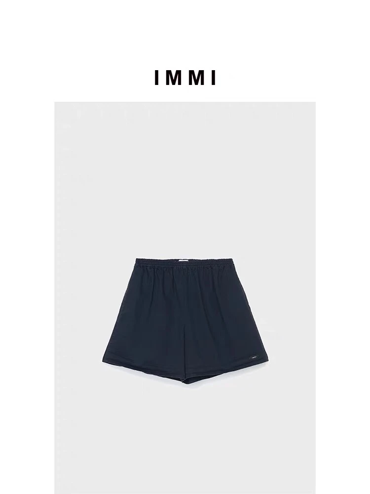 秋季新品斜纹棉布松紧腰宽松短裤