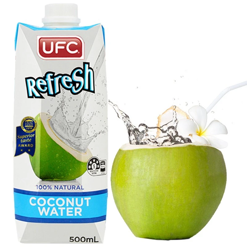 泰国原装进口UFC牌100%纯椰子水原味果汁饮料 500ml椰子汁