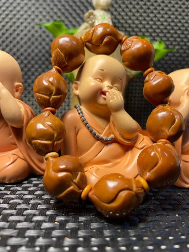 佰嘉出品 手工雕刻寿桃橄榄核