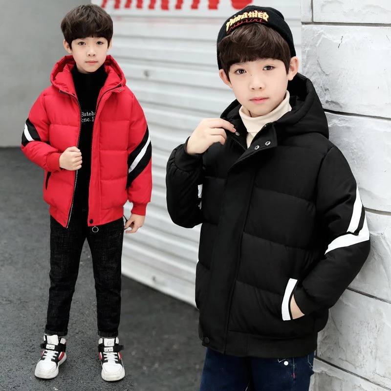 童装男童羽绒服外套2023新款冬款儿童洋气夹克加厚羽绒服中大童羽
