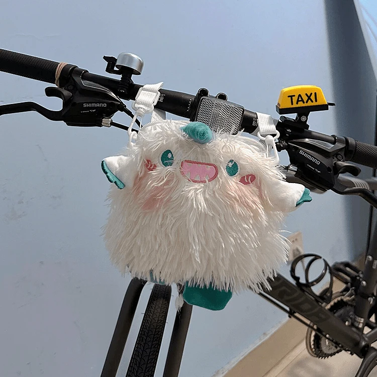 小怪兽卡通自行车骑行夏季前置挂包专用收纳前梁女生单车高能感