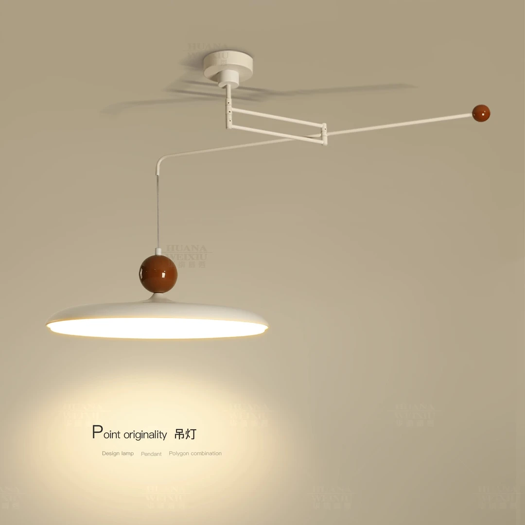 创意led餐厅灯摇臂吊灯可位移卧室灯客厅灯餐桌吧台2025新款灯具