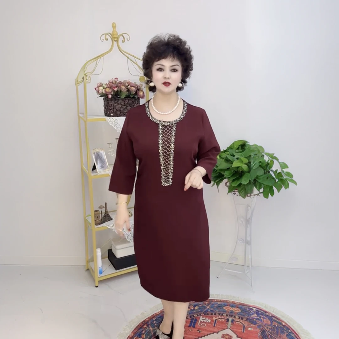 新款时尚网红大码女装连衣裙