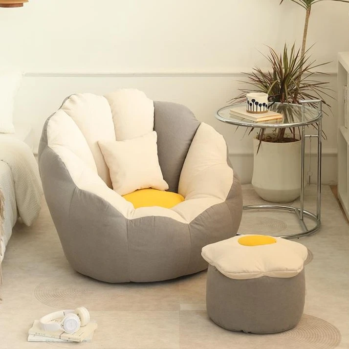 懒人沙发可睡可躺卧室小沙发单人躺椅榻榻米豆袋沙发椅网红懒人椅